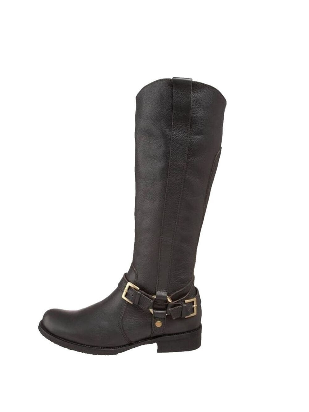 Miz Mooz King GREY Leather Riding Boots Shoes Size 6.5